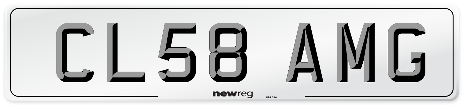 CL58 AMG Number Plate from New Reg